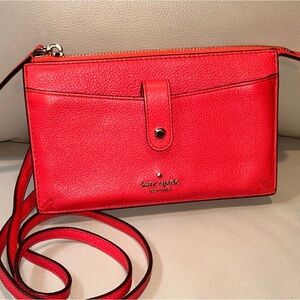 Kate Spade Red Crossbody Bag  EUC